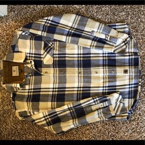 Blue abs cream flannel